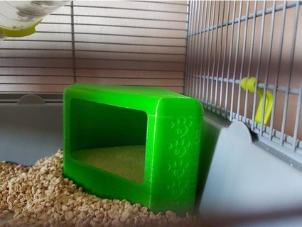hamster poeira banho animais 3d print model - Mito3D