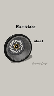 hamster roue 21 3d print model - Mito3D