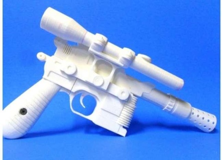 han assolo blaster 3d modelli scarica creality nube giocattoli giochi 3d print model - Mito3D