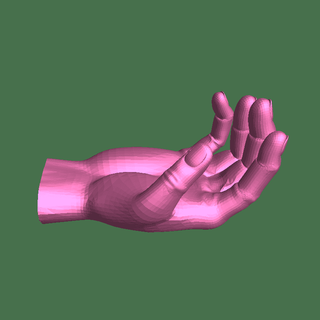 mão corpo partes 3d print model - Mito3D