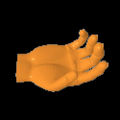 hand 3d modelle download realität wolke 3d print model - Mito3D