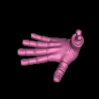 hand 3d modelle download realität wolke 3d print model - Mito3D