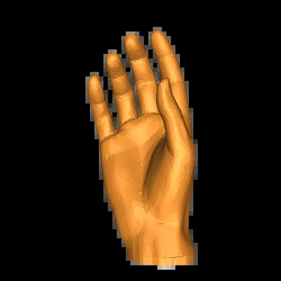 hand 3d modelle download realität wolke 3d print model - Mito3D