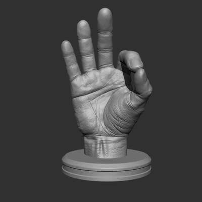 mano 3d modelos descargar crealidad nube 3d print model - Mito3D