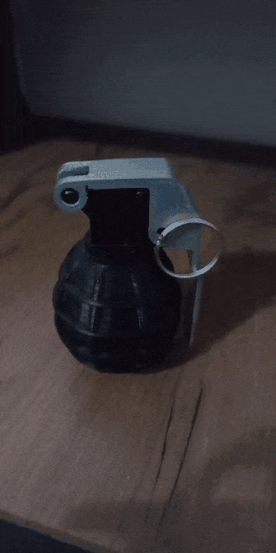 hand granate m75 feuerzeug fall mantel 3d modelle download realität wolke 3d print model - Mito3D