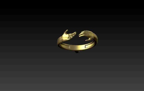 hand ring 3d models download creality cloud Jewellery 3d print model - Mito3D