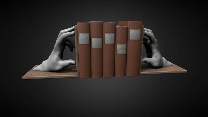 hands 02 bookends 3dprint 3d modeller indir creality bulut 3d print model - Mito3D