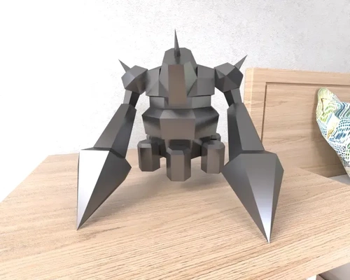 hanmuru bambola robot lowpoly poli 3d modelli scarica creality nube 3d print model - Mito3D