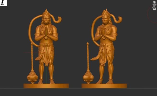 hanuman 3d modèles télécharger créalité nuage 3d print model - Mito3D