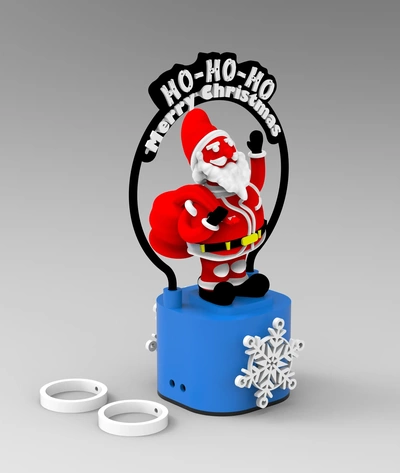 happy dancing santa clause 3d models download creality cloud 3d print model - Mito3D