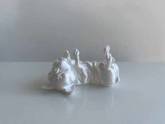 heureux français bouledogue figurine 3d modèles télécharger créalité nuage animaux 3d print model - Mito3D