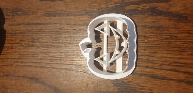 heureux Halloween citrouille biscuit coupeur nourriture 3d print model - Mito3D