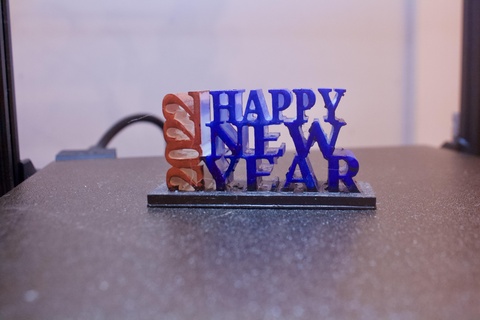 happy year 2022 Others 3d print model - Mito3D