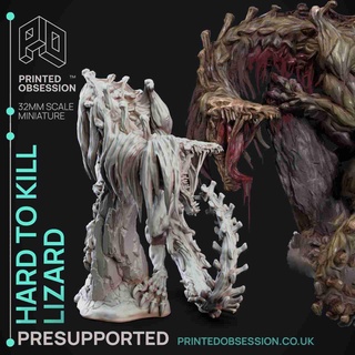 hard kill lizard- scp-presupported - 32mm scale 3d models download creality cloud Characters 3d print model - Mito3D