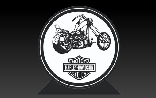 Harley Davidson Hubschrauber Lampe Gadgets Elektronik 3d print model - Mito3D