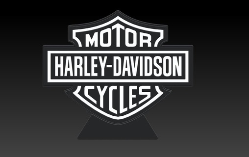 Harley Davidson lampe gadgets électronique 3d print model - Mito3D