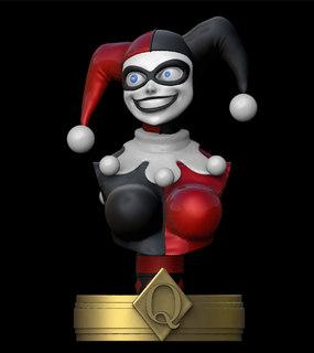 harley queen bust Toys & Games 3d print model - Mito3D
