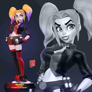 Harley Quinn estilizado ficcional personagens 3d print model - Mito3D