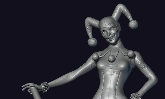 Harley Quinn personagens 3d print model - Mito3D