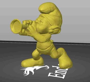 harmonia smurf ficcional personagens 3d print model - Mito3D
