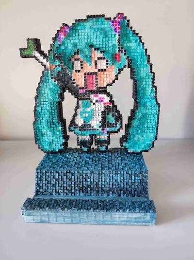 hatsune miku telefon kulp destek 3d modeller indir creality bulut 3d print model - Mito3D