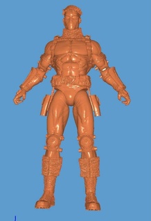 occhio Falco azione figure uomini 3d print model - Mito3D