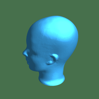 cabeza niños 3d print model - Mito3D