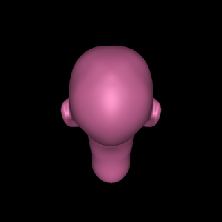 Kopf geformt weiblich Base Zeichen 3d print model - Mito3D