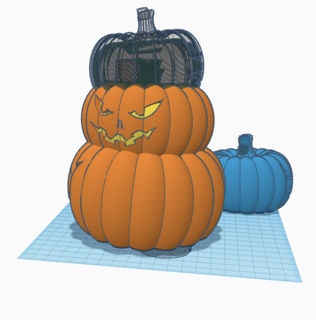 headed pumpkin Others 3d print model - Mito3D