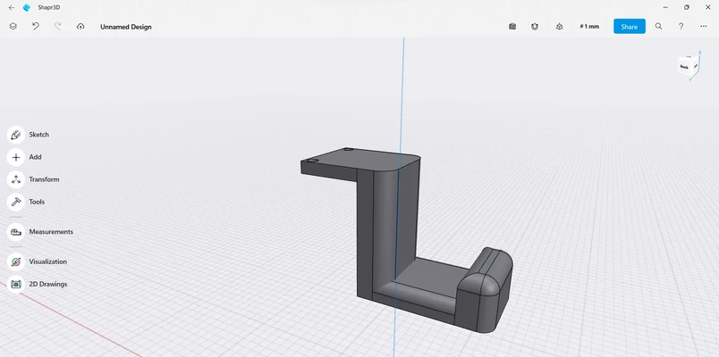 auricular estante soporte tornillo necesario 3d modelos descargar crealidad nube 3d print model - Mito3D