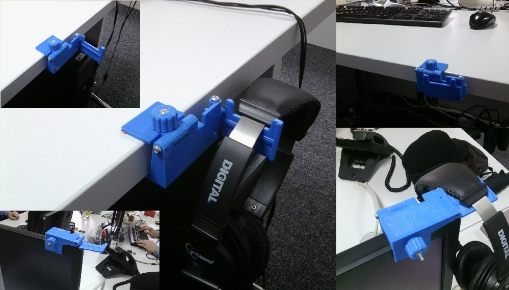 fones ouvido suporte acessórios 3D print model - Mito3D
