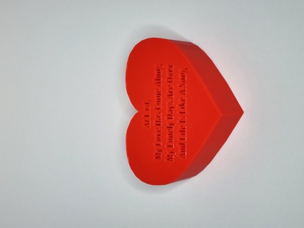 cuore scatola 3d print model - Mito3D