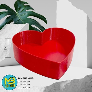 coração caixa cobrir bainha 3d print model - Mito3D