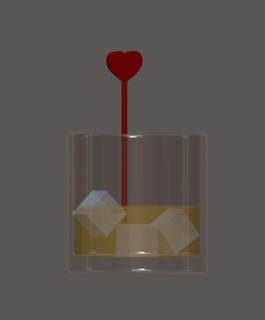 heart drink stirrer Foods 3d print model - Mito3D