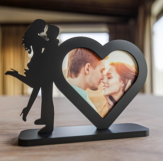 coração quadro Armação casa decoração 3d print model - Mito3D