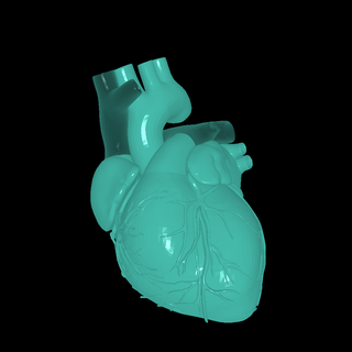 heart left Characters 3d print model - Mito3D