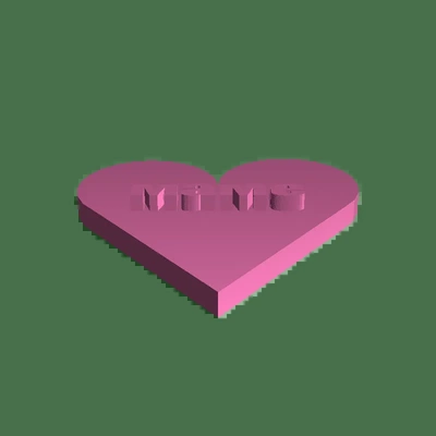 corazón madre 3d modelos descargar crealidad nube 3d print model - Mito3D