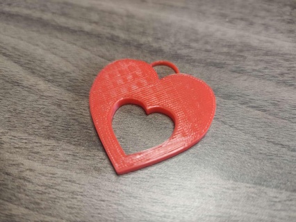 cuore pendente moda 3d print model - Mito3D