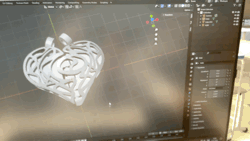 Herz Anhänger Valentinstag 3d print model - Mito3D