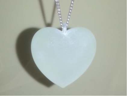 heart pendant Jewellery 3d print model - Mito3D