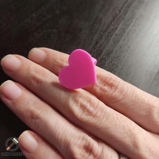 corazón anillo Moda 3d print model - Mito3D