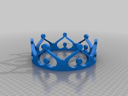 couronne coeur bijoux 3d print model - Mito3D
