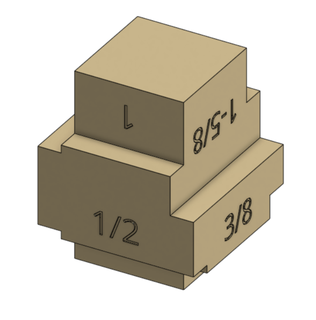 height gauge block Workshop & Tools 3d print model - Mito3D