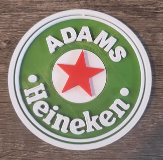 heineken 'your name' coaster Others 3d print model - Mito3D
