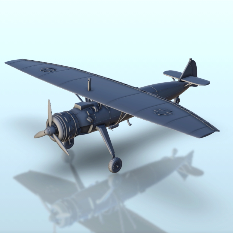 heinkel Einplan ww2 Terrain Flugzeug Diorama Kampfflugzeuge 3D print model - Mito3D