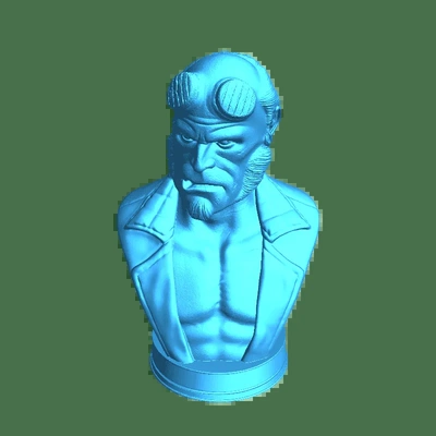 hellboy 3d modelos descargar crealidad nube 3d print model - Mito3D