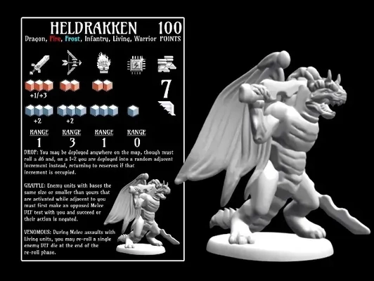 heldrakken 18mm scala 3d modelli scarica creality nube 3d print model - Mito3D