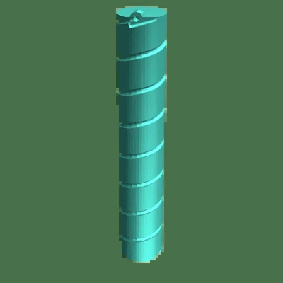 helical antenne 3d modelle download realität wolke 3d print model - Mito3D