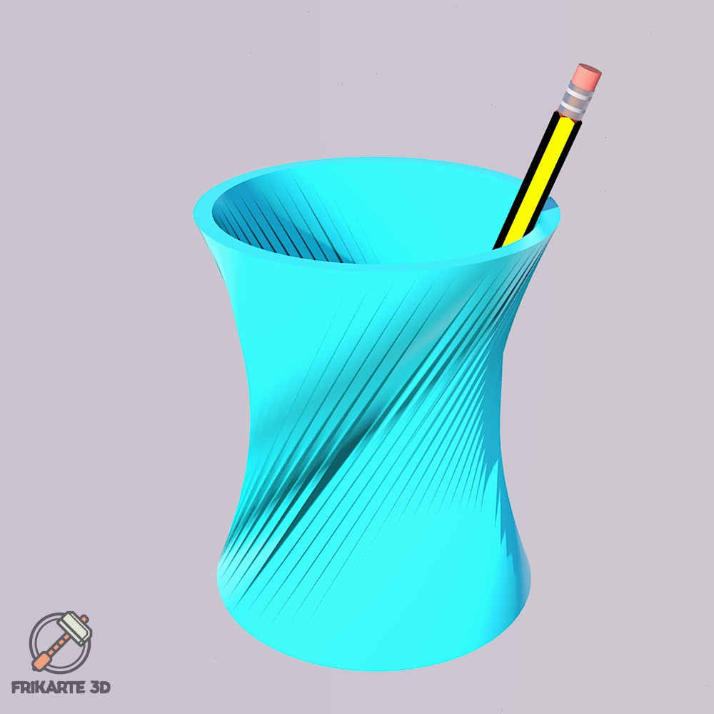 helicoidal pen holder Household 3D print model - Mito3D