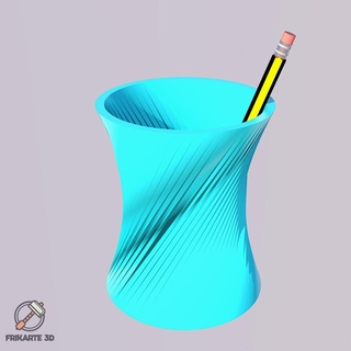 helicoidal bolígrafo soporte casa 3d print model - Mito3D